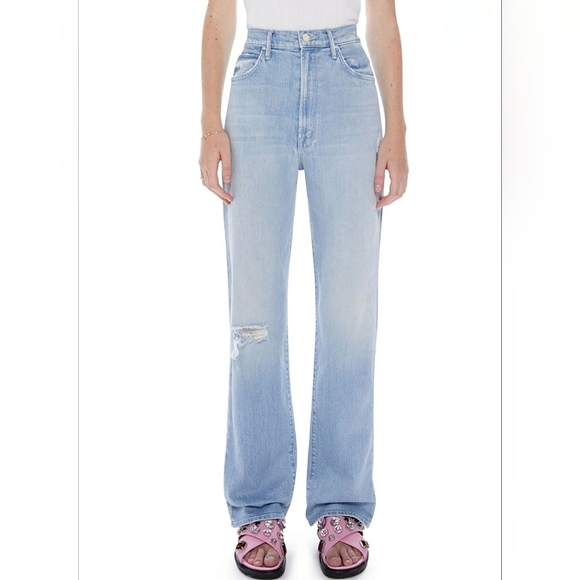 NWOT Mother High Waisted Tunnel Vision Sneak Jeans Sippin Sweet Tea Size 24 - Picture 2 of 14